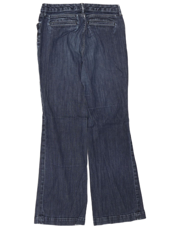 Eddie Bauer Damen Curvy Bootcut Jeans US 10 Large W32 L31 Marineblau Baumwolle