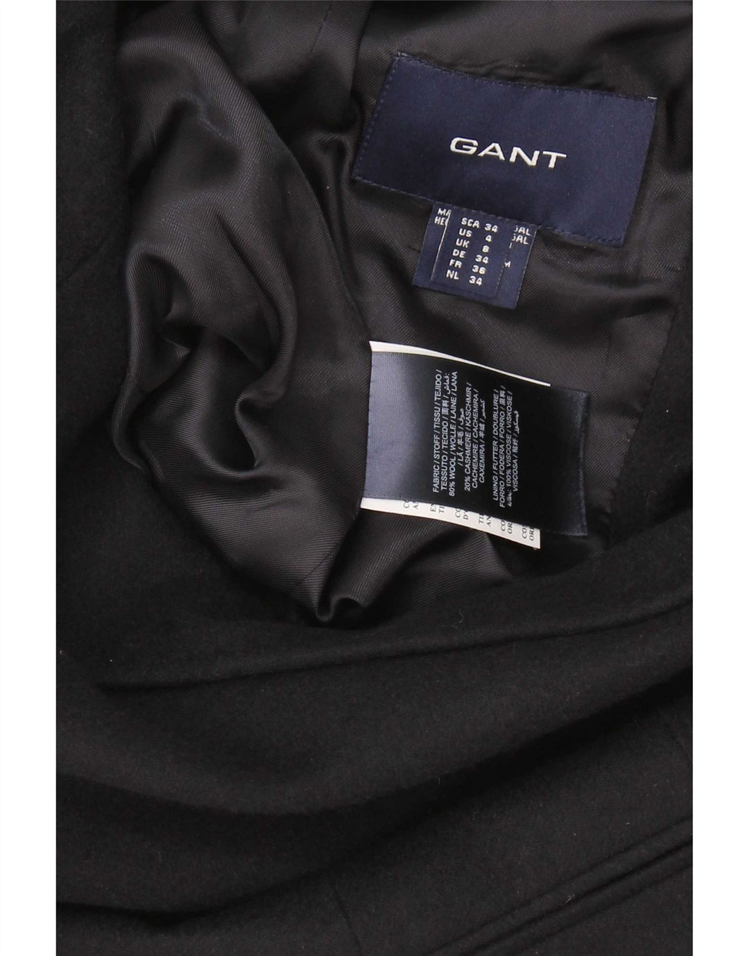 Gant Damen-Blazerjacke mit 1 Knopf, Gr. 8, Marineblau, Wolle