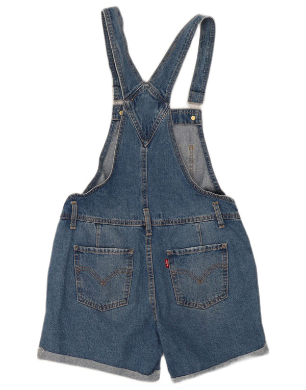 Levi's Mädchen-Latzhose, Denim-Shorts, 13–14 Jahre, W28, blaue Baumwolle