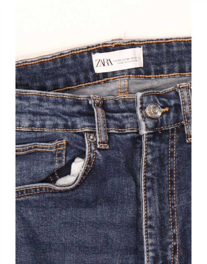 Zara Damen Bootcut Jeans EU 38 Small W28 L26 Blau