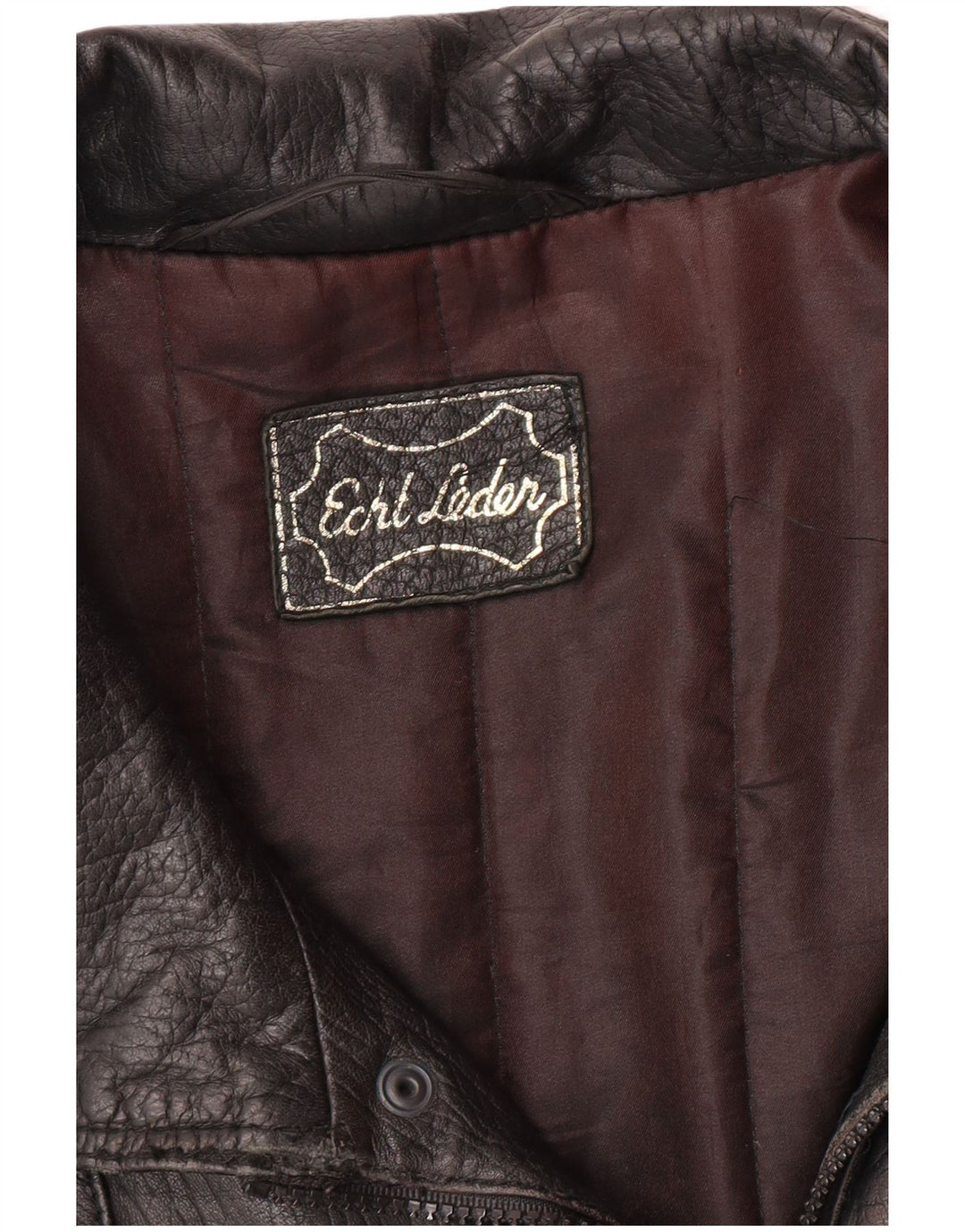 VINTAGE Herren Lederjacke UK 40 Großes schwarzes Leder