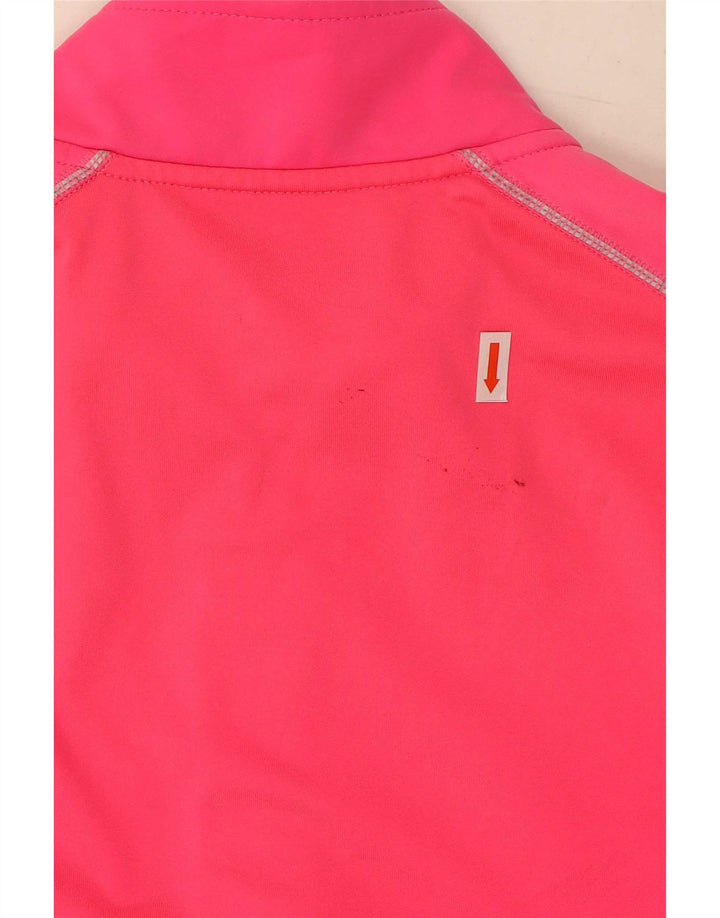 Asics Damen Grafik-Trainingsanzug-Oberteiljacke UK 12 Mittelrosa