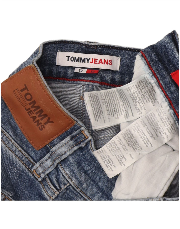 Tommy Hilfiger Damen Slim Jeans W30 L32 Blaue Baumwolle