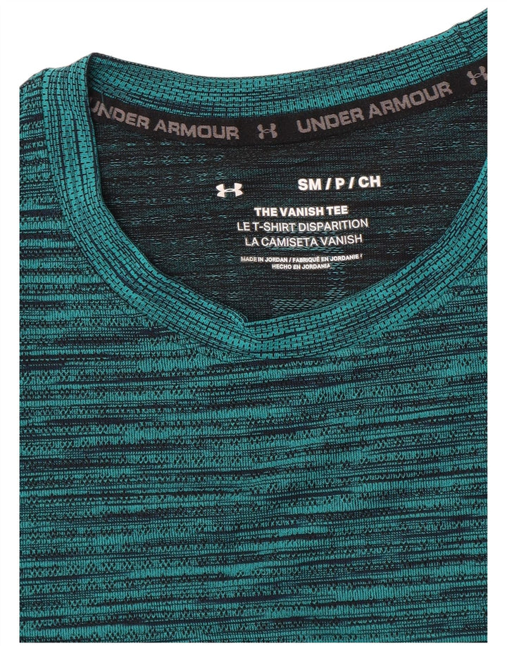 Under Armour Herren T-Shirt Top Small Grüner Nadelstreifen