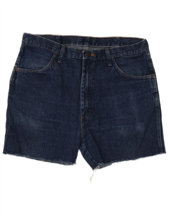 RUSTLER Herren-Jeansshorts W36, große marineblaue Baumwolle