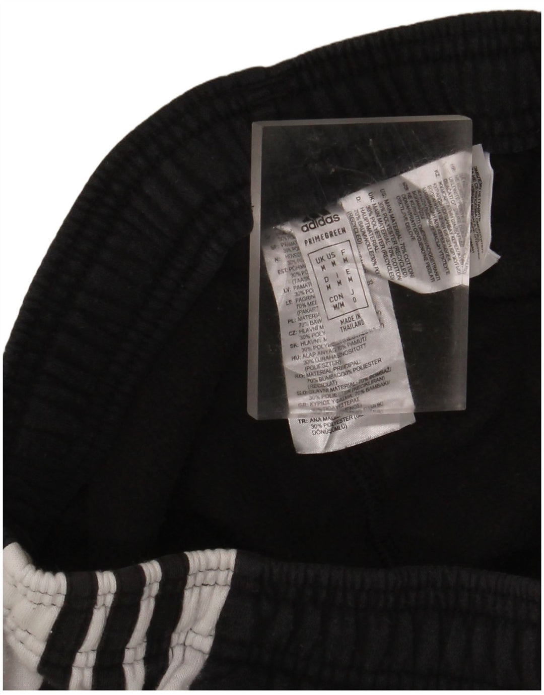 ADIDAS Herren-Trainingshose, mittelschwarz, Baumwolle