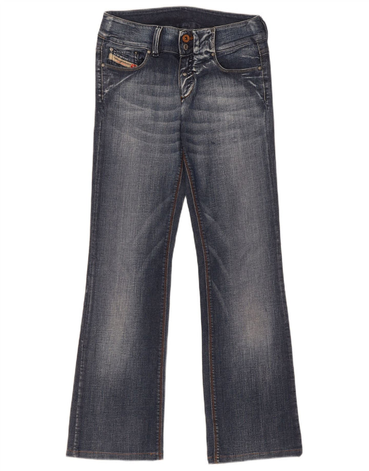 Diesel Damen Bootcut Jeans W27 L29 Blaue Baumwolle