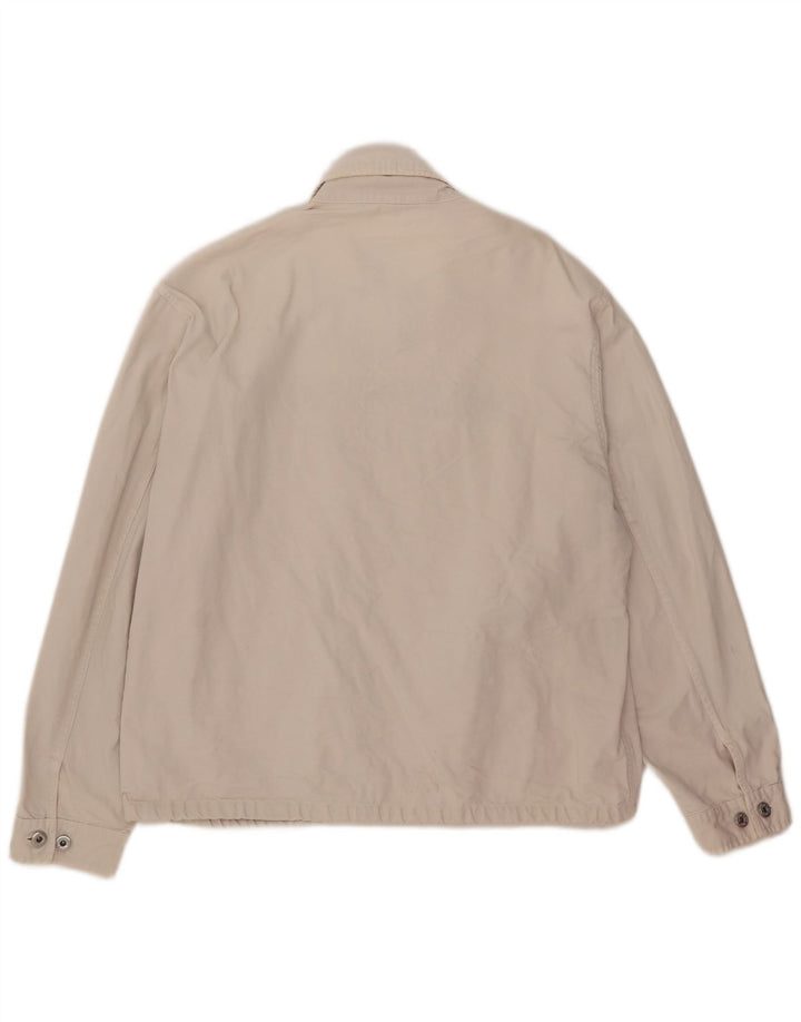 Murphy & Nye Herren-Bomberjacke mit Grafik, UK 40, Größe L, Beige, Baumwolle