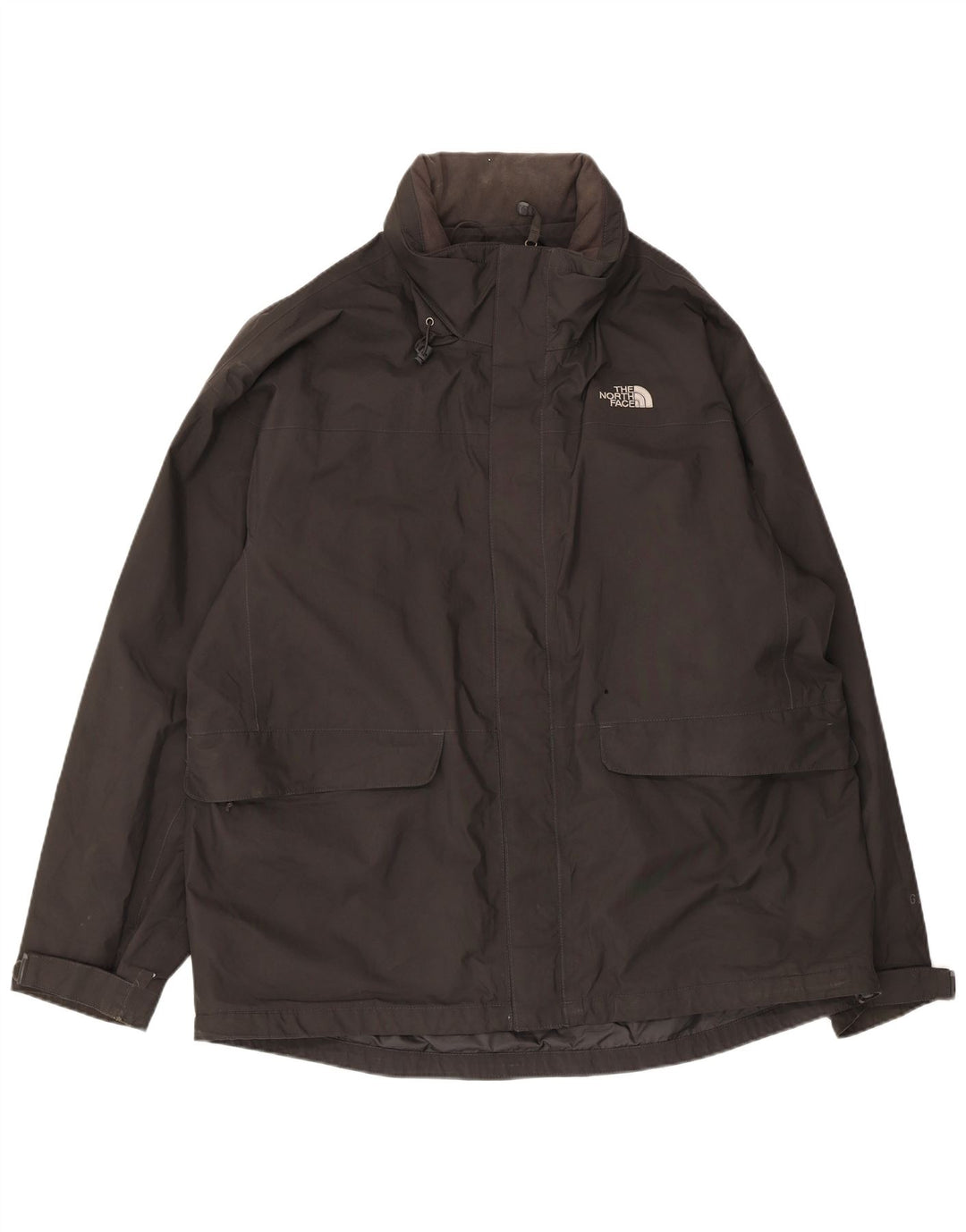 The North Face Herren-Regenjacke mit Kapuze, UK 44, 2XL, Schwarz, Polyester