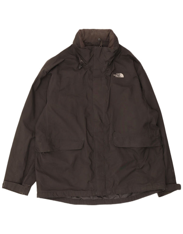 The North Face Herren-Regenjacke mit Kapuze, UK 44, 2XL, Schwarz, Polyester