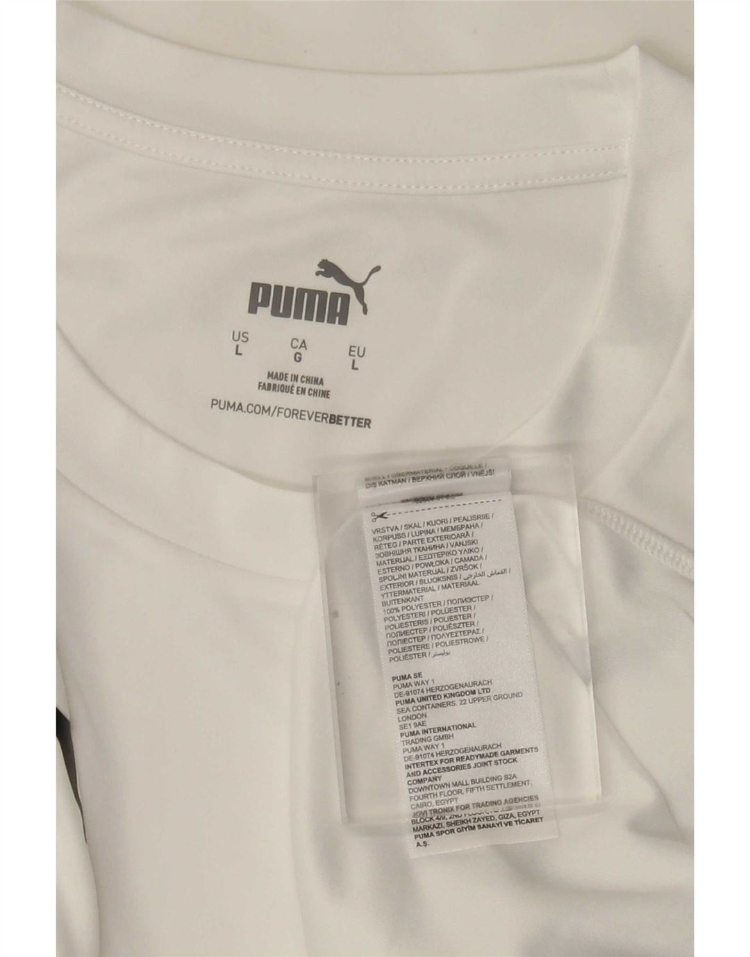 Puma Herren Deutshland Graphic T-Shirt Top Large Weiß Polyester