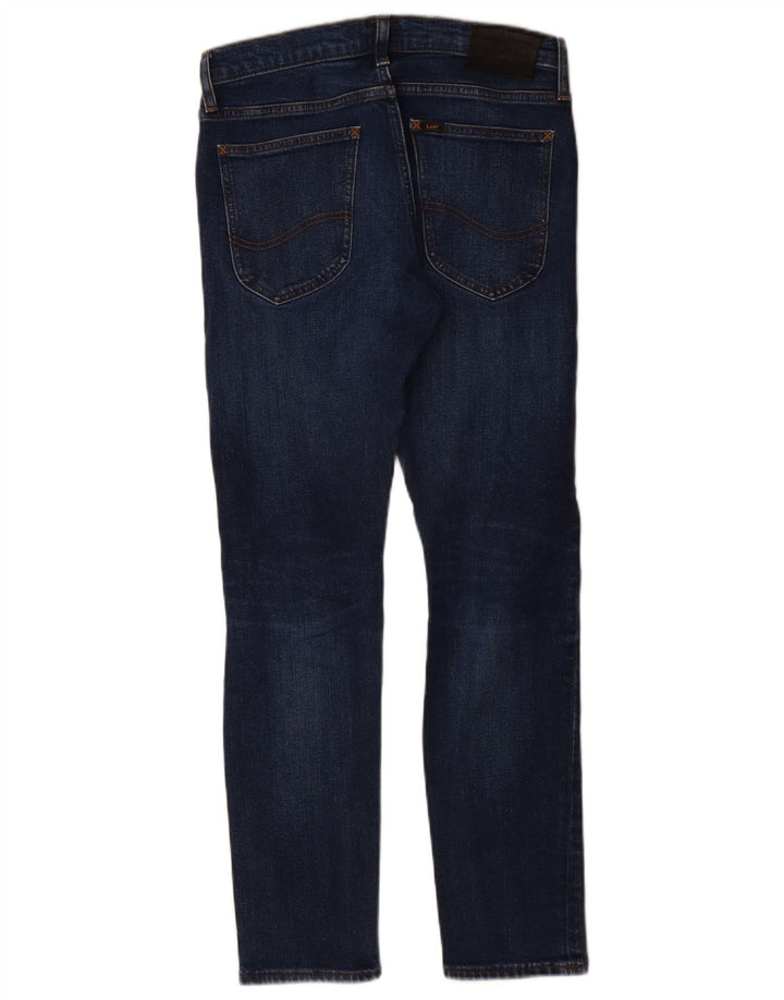 Lee Damen Luke Slim Jeans W29 L30 Blaue Baumwolle