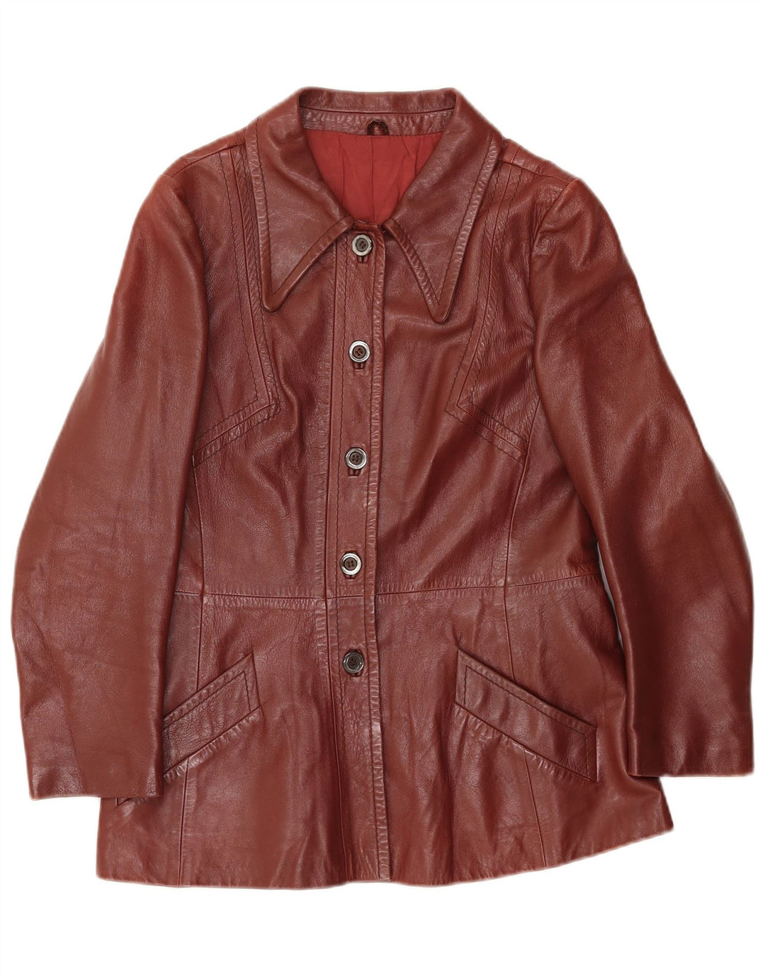 Emme Damen Lederjacke IT 46 Large Braun