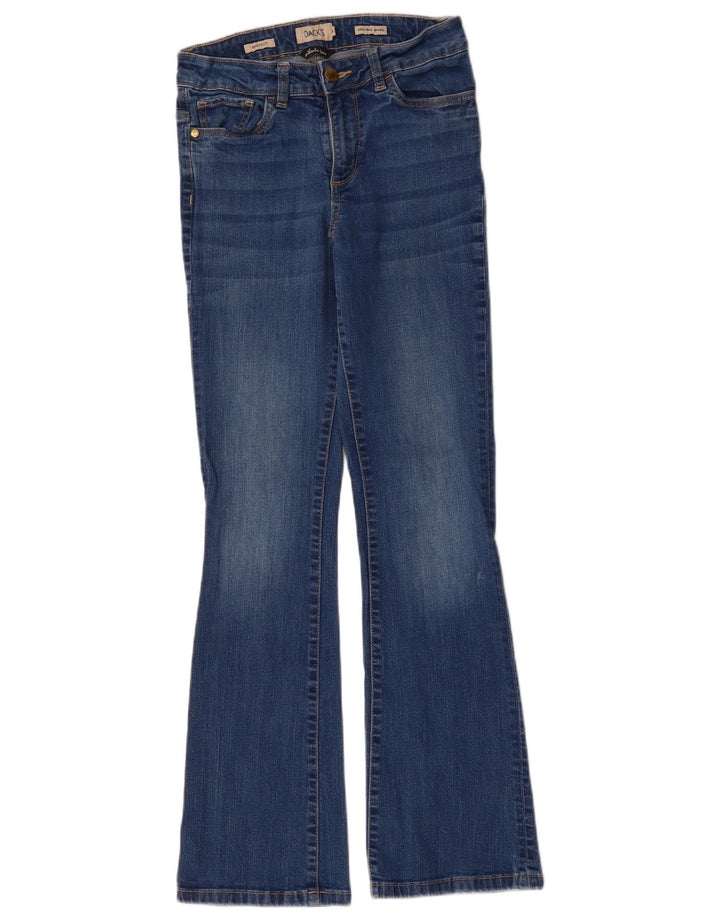Dack's Damen Bootcut Jeans IT 44 Medium W28 L30 Blaue Baumwolle