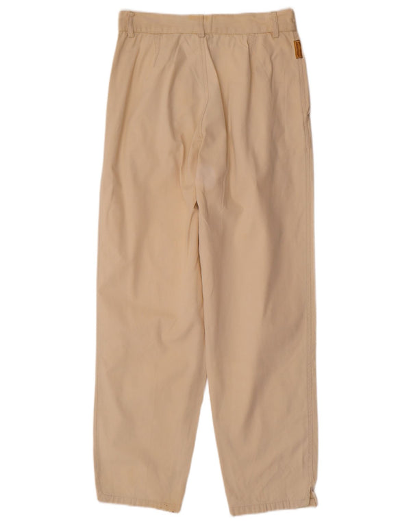 Trussardi Damen-Chinohose mit hoher Taille, Größe 44, Mittel W26 L27, Beige