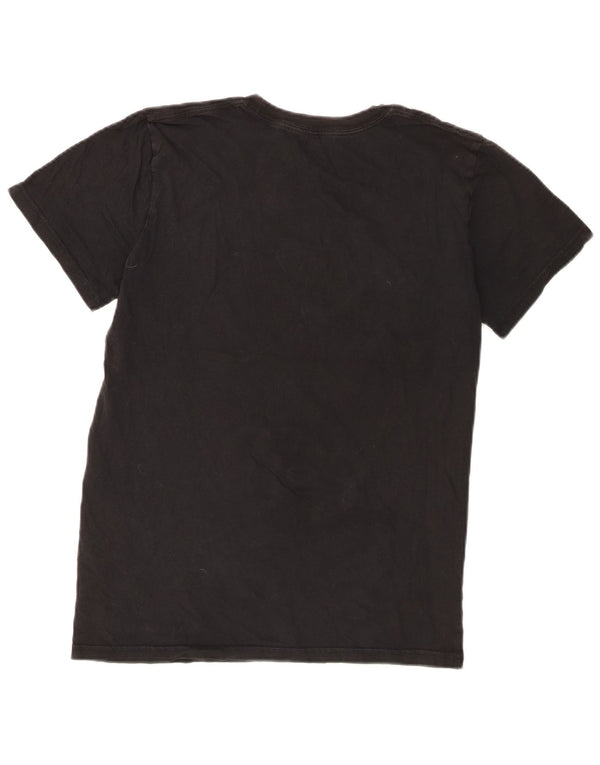 Adidas Boys Graphic T-Shirt Top 12-13 Years Large Black Cotton