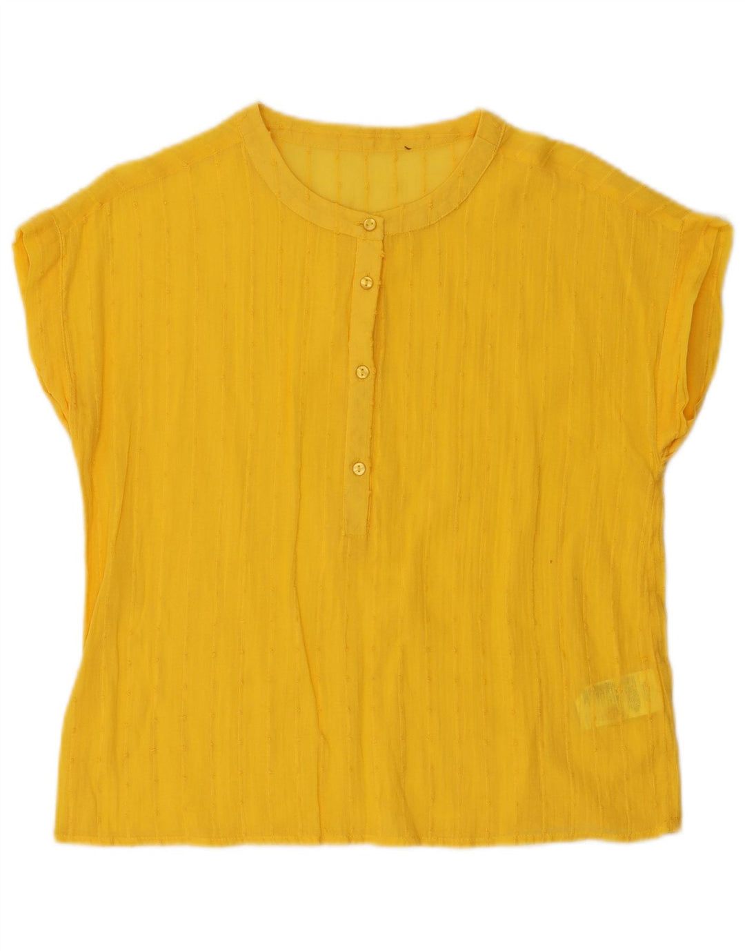 OVS Damen Blusentop UK 16 Large Gelbe Baumwolle
