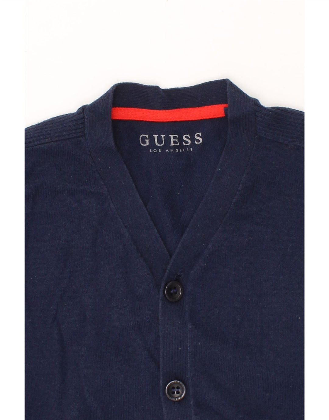 GUESS Boys Cardigan Sweater 5-6 Years Navy Blue Cotton Vintage Guess and Second-Hand Guess from Messina Hembry 