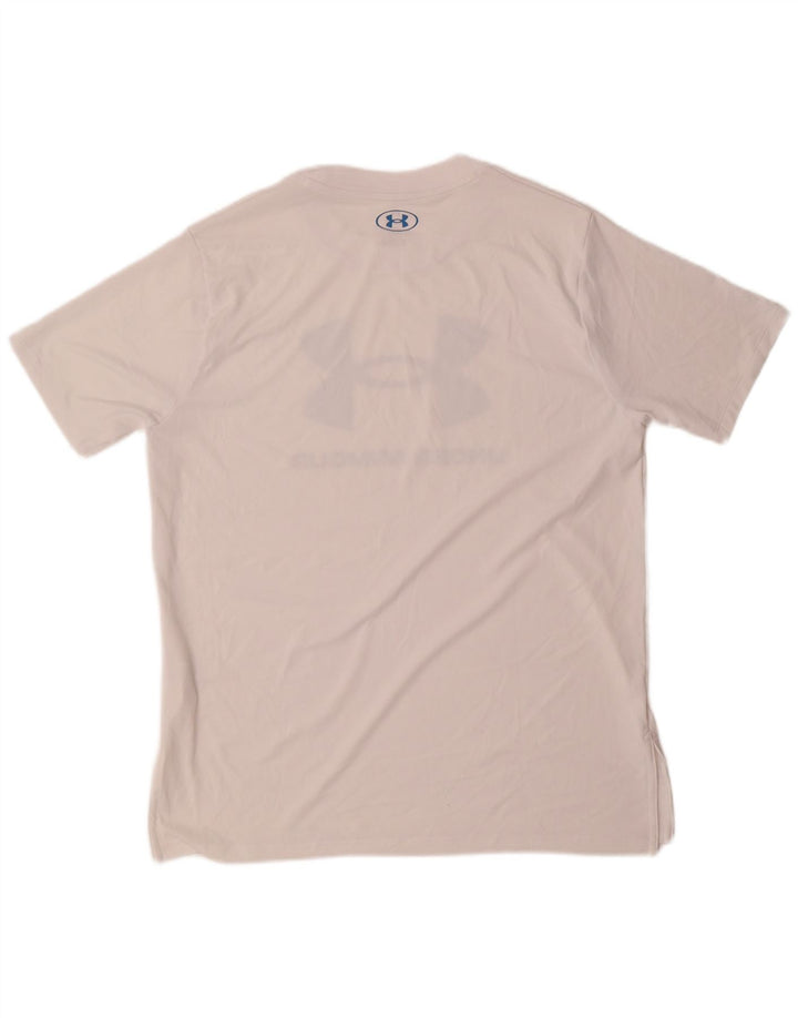 Under Armour Herren-T-Shirt mit Grafik, mittelweißes Polyester