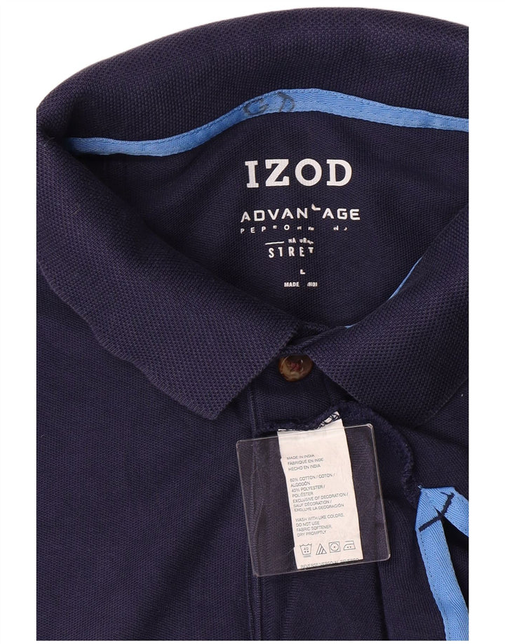 Izod Herren-Poloshirt, groß, marineblau, Baumwolle