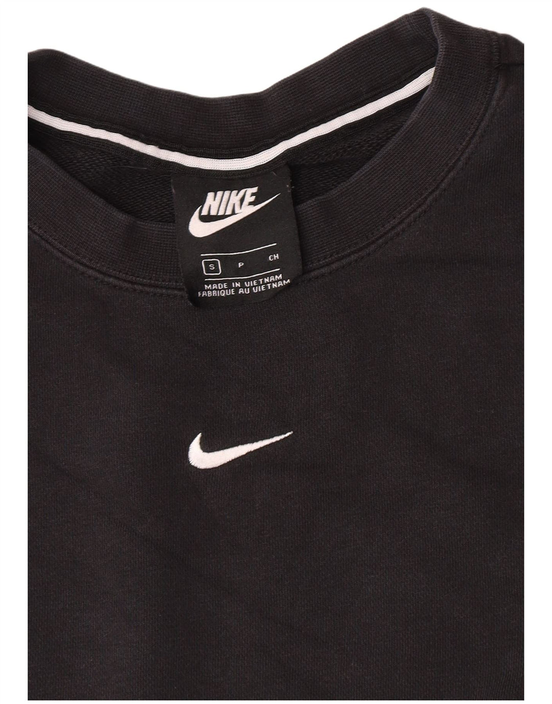Nike Womens Graphic Oversized Sweatshirt Pullover UK 10 Small Schwarz