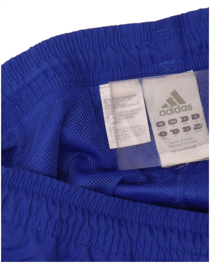 ADIDAS Herren Trainingshose Jogger UK 40/42 Mittelblau Farbblock
