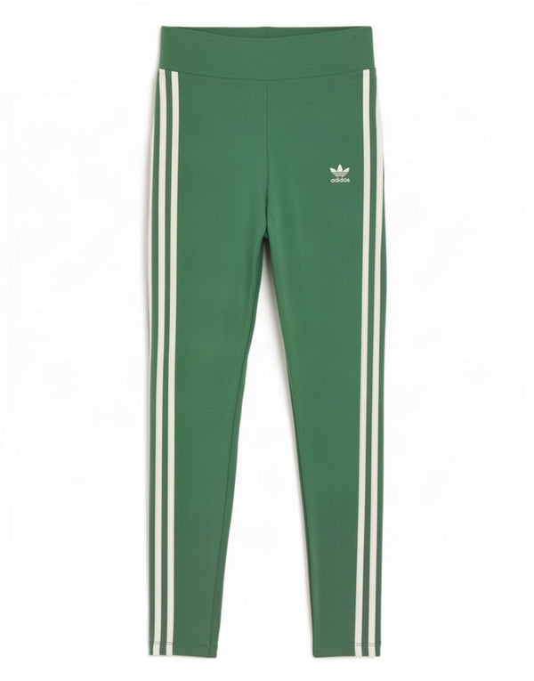 Adidas Damen Leggings UK 8 Small Grüne Baumwolle
