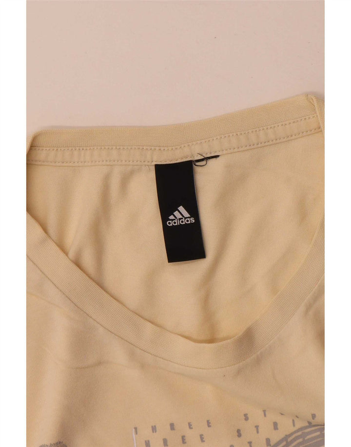 Adidas Herren Grafik T-Shirt Top Mittelgelb