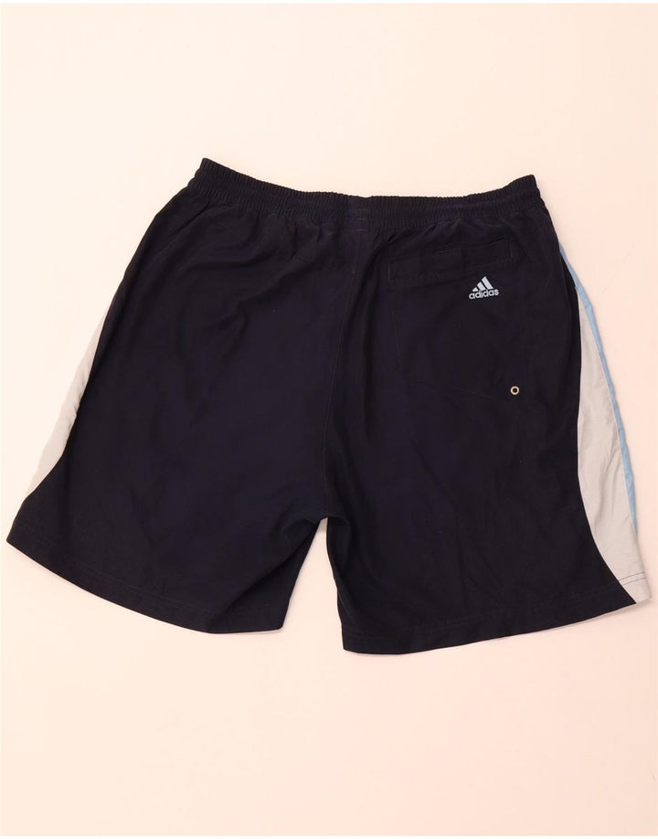 ADIDAS Herren-Sportshorts, groß, marineblau, Farbblock-Polyester