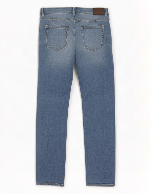 Marks & Spencer Damen Sienna Straight Jeans UK 14 Medium W30 L29 Blau