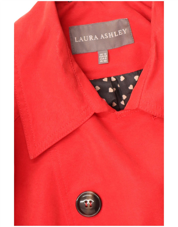 Laura Ashley Damen Trenchcoat UK 12 Medium Red Modal