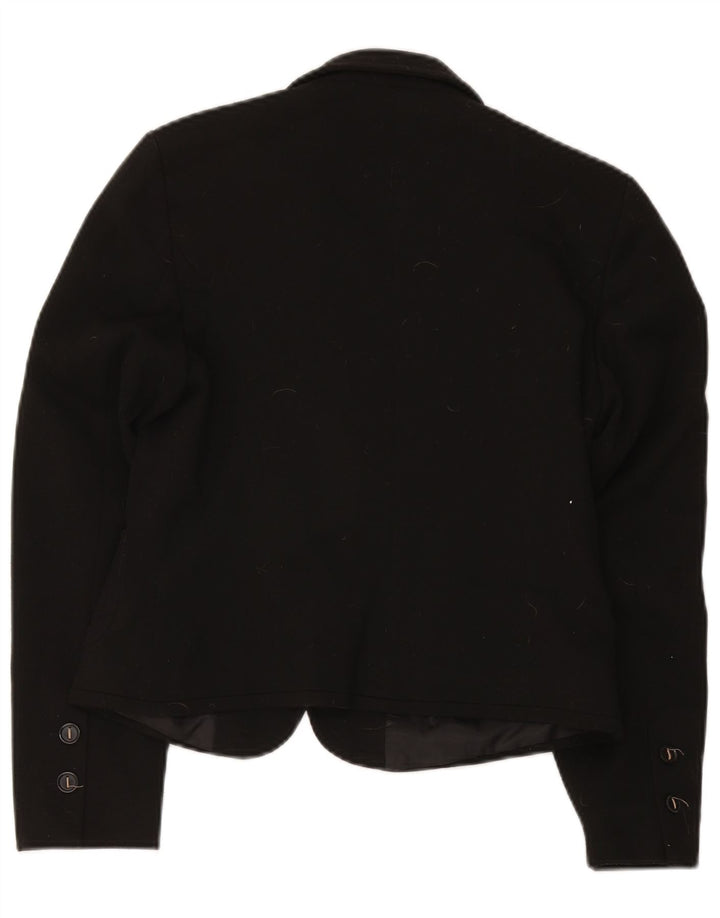 Marks & Spencer Damen-Blazerjacke mit 2 Knöpfen, UK 12, Mittelschwarz, Polyester