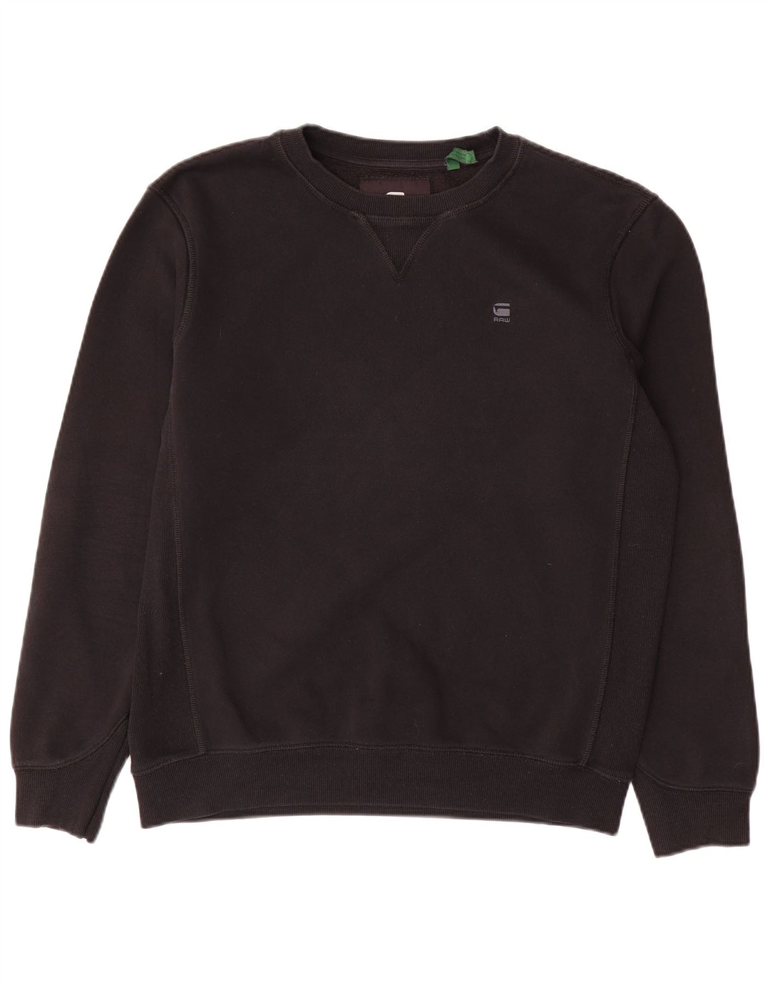 G-STAR Herren-Sweatshirt-Pullover aus mittelschwarzer Baumwolle