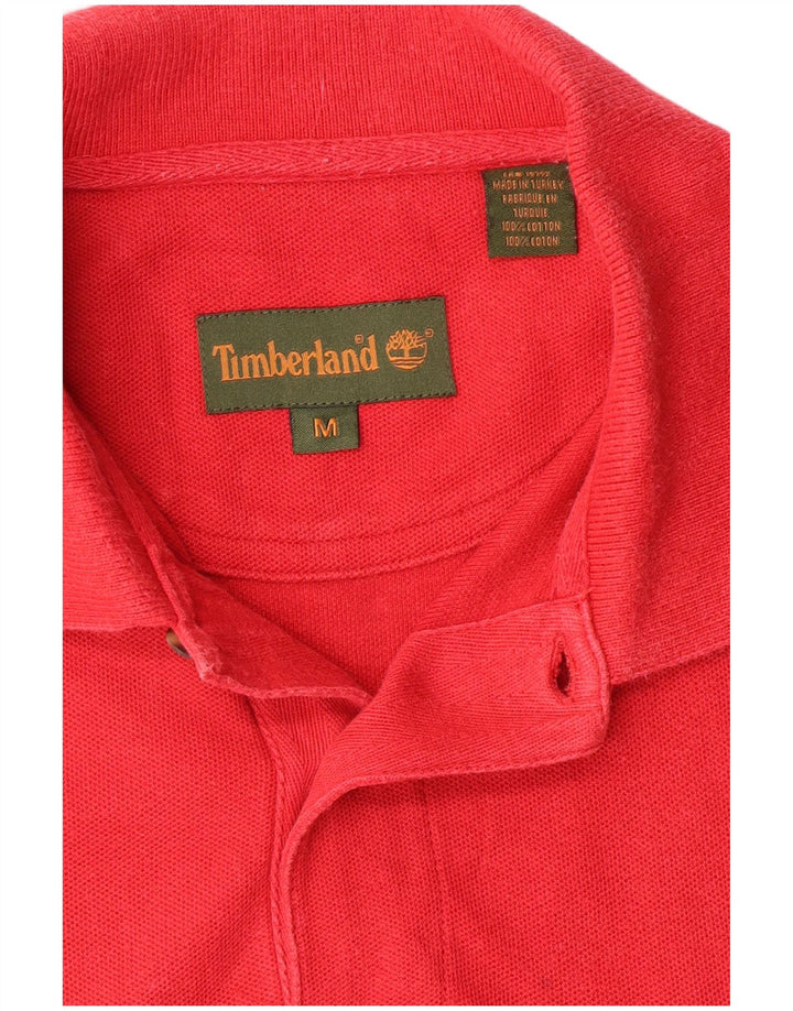Timberland Herren-Poloshirt aus mittelroter Baumwolle