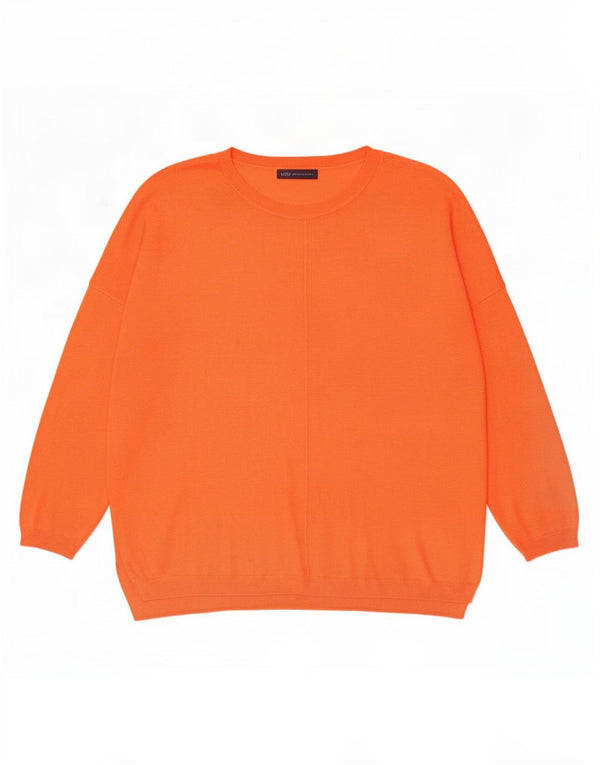 Marks & Spencer Damen-Pullover in Übergröße mit Rundhalsausschnitt, Gr. 18, XL, Orange