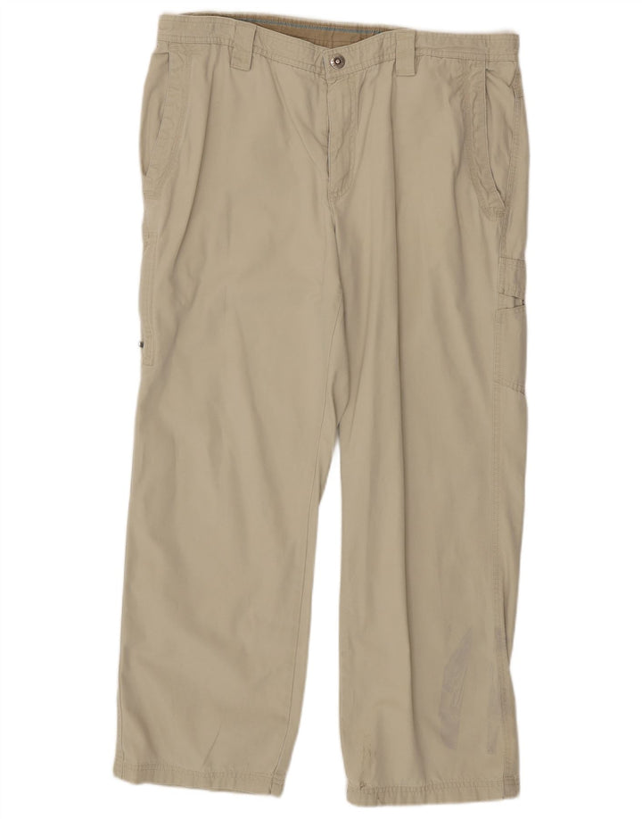 COLUMBIA Mens Straight Cargo Trousers W38 L30 Beige