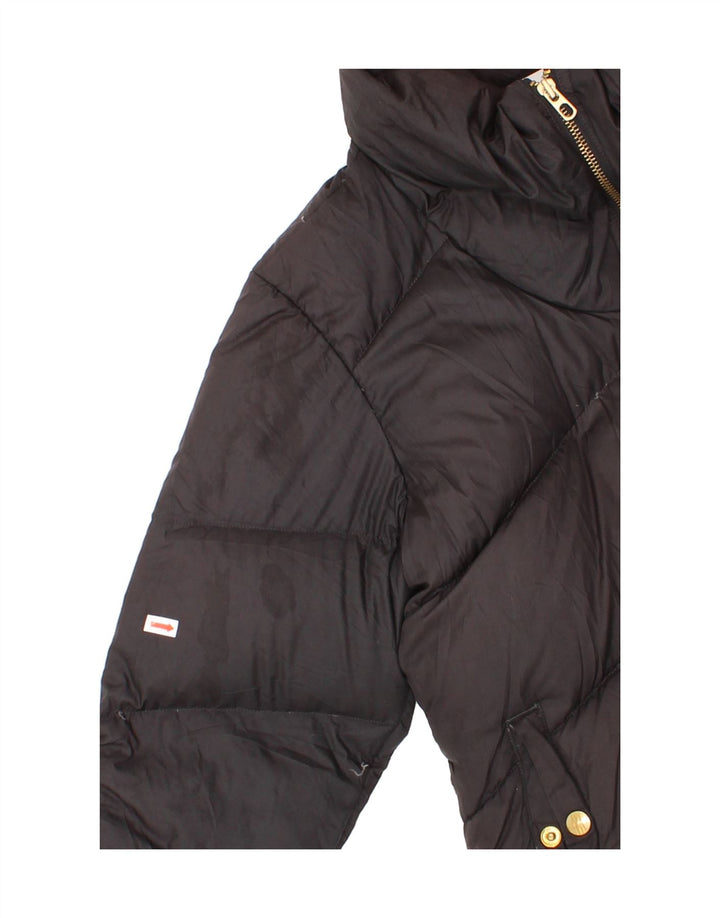 ADIDAS Womens Padded Jacket UK 12 Medium  Black Vintage Adidas and Second-Hand Adidas from Messina Hembry 