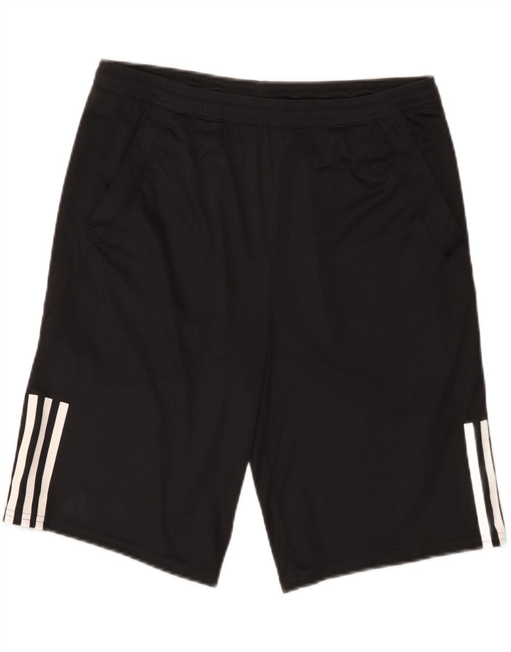 Adidas Sportshorts für Jungen, 15–16 Jahre, schwarzes Polyester