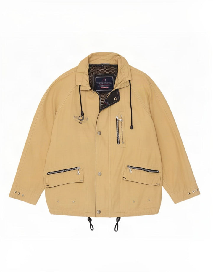 Wampum Herren-Utility-Jacke UK 38 Mittelbeige Baumwolle