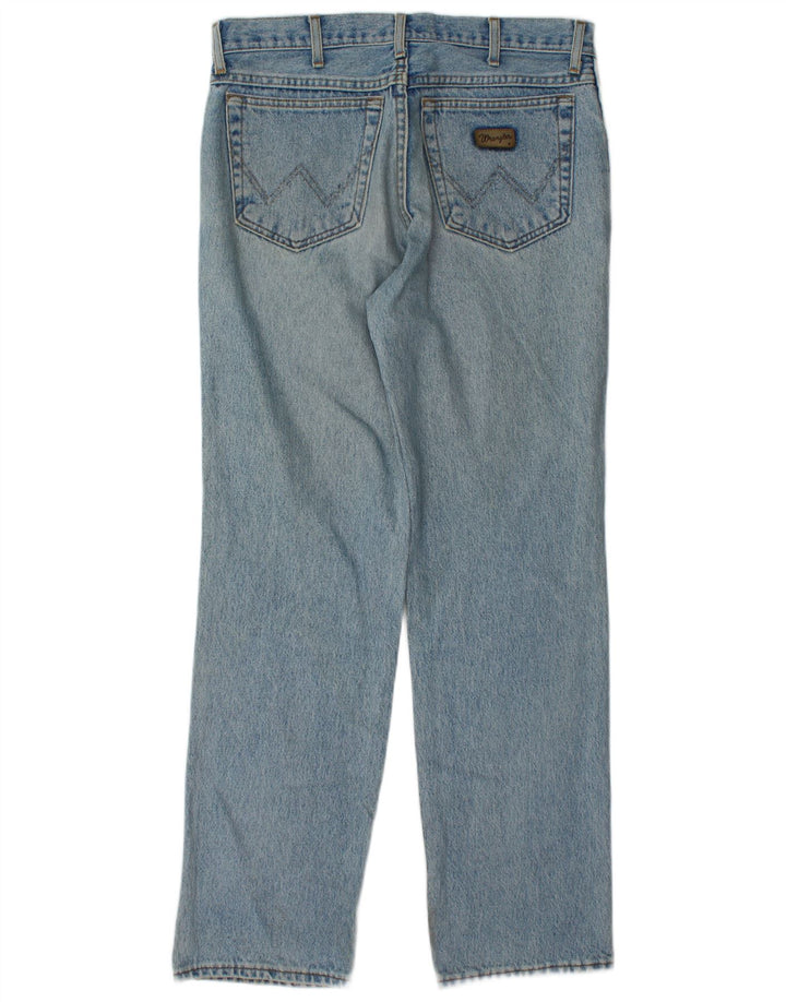 Wrangler Herren Texas Straight Jeans W33 L32 Blaue Baumwolle