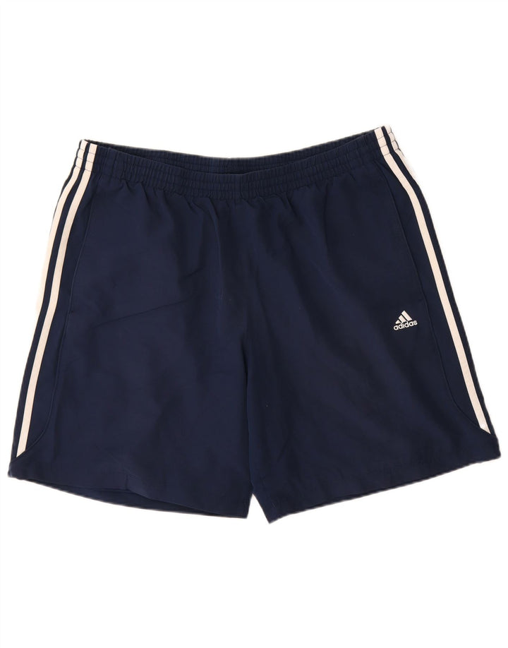 ADIDAS Herren Climalite Sport Shorts XL Marineblau Polyester