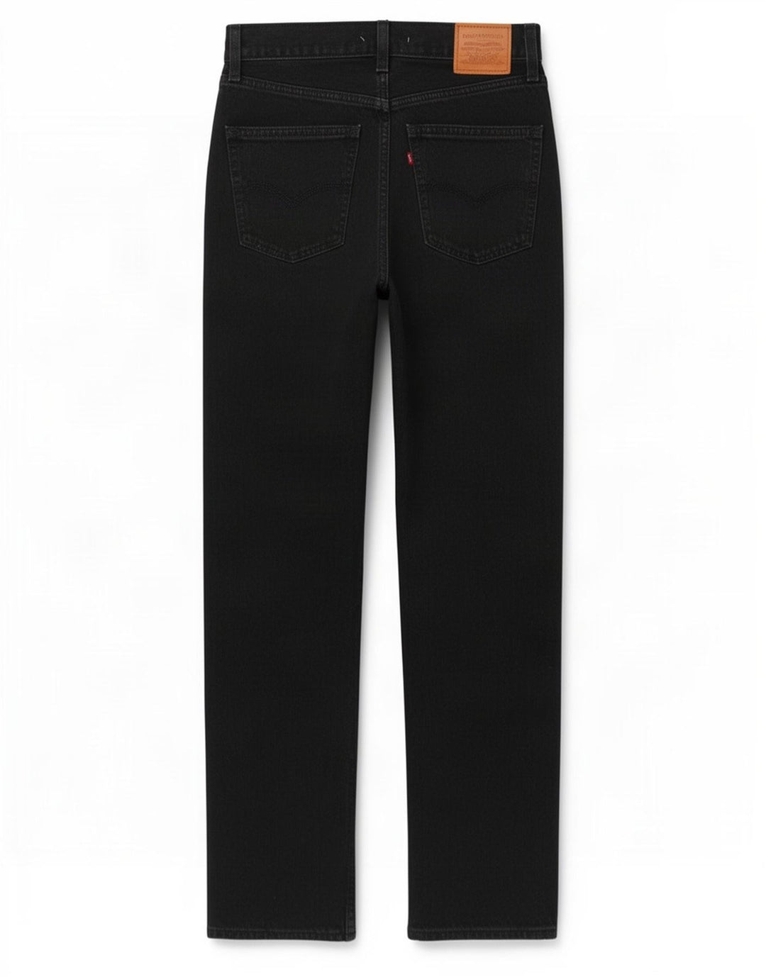 Levi's Damen High Rise Straight Jeans W29 L31 Schwarze Baumwolle