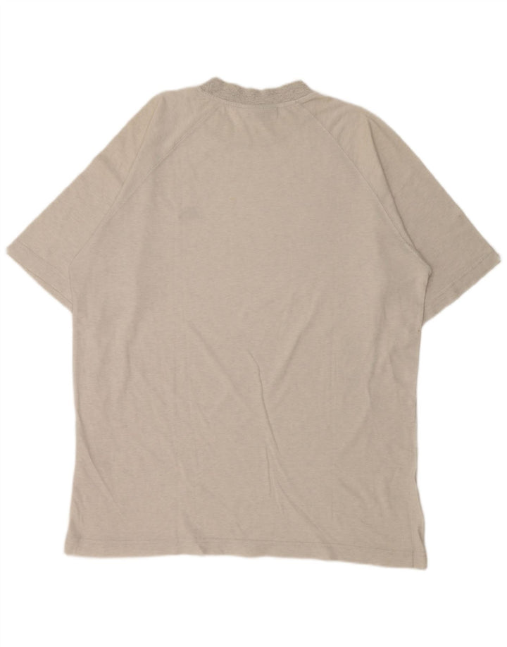 Kappa Herren T-Shirt Top 2XL Grau meliert Baumwolle