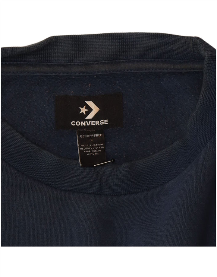 Converse Herren-Sweatshirt mit Grafik, Größe S, Marineblau
