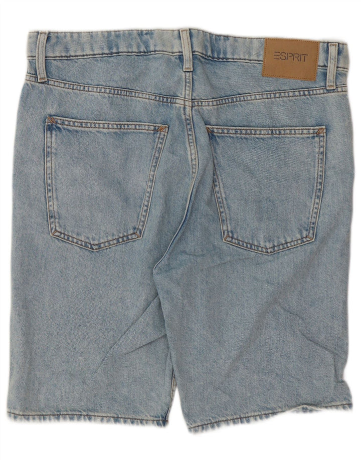 Esprit Herren Denim Shorts W33 Mittelblaue Baumwolle