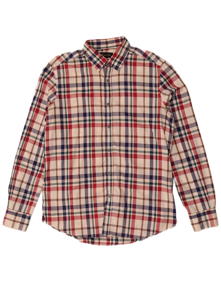 Massimo Dutti Herrenhemd, groß, mehrfarbig, kariert, Baumwolle