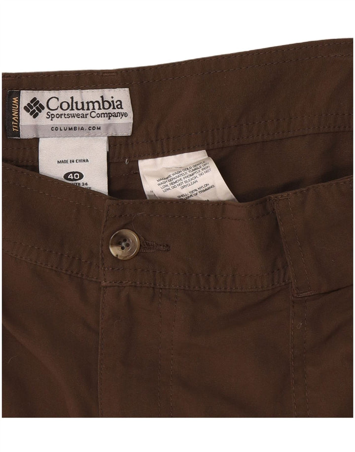 Columbia Herren Cargoshorts W40 XL Braunes Nylon