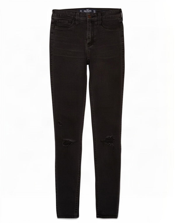 Hollister Damen Legging Distressed Skinny Jeans US 0 XS W24 L28 Schwarz