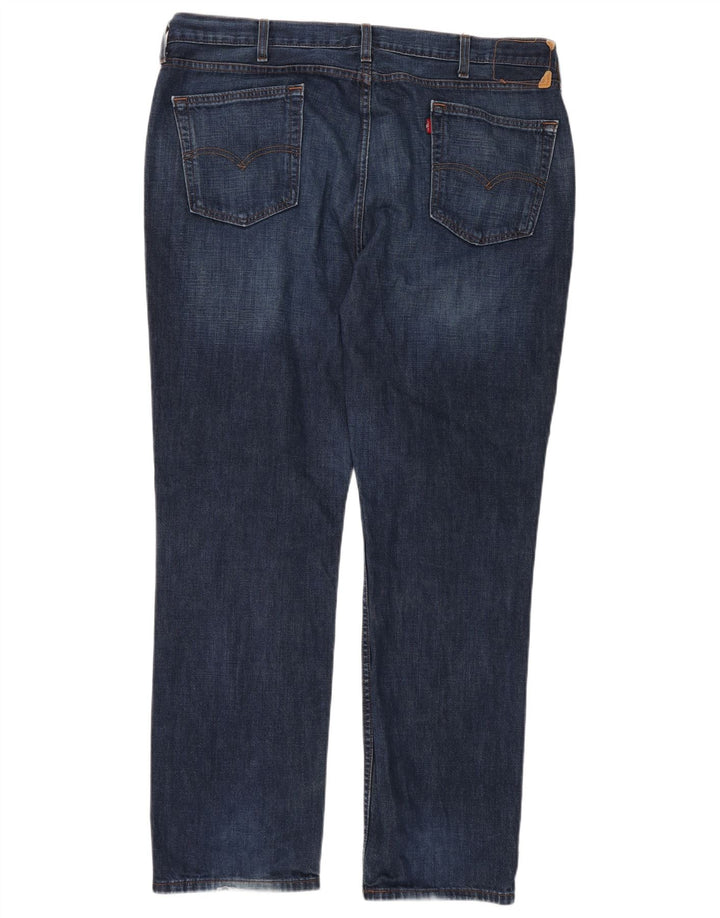 LEVI'S Herren Slim Jeans W40 L32 Marineblau Baumwolle
