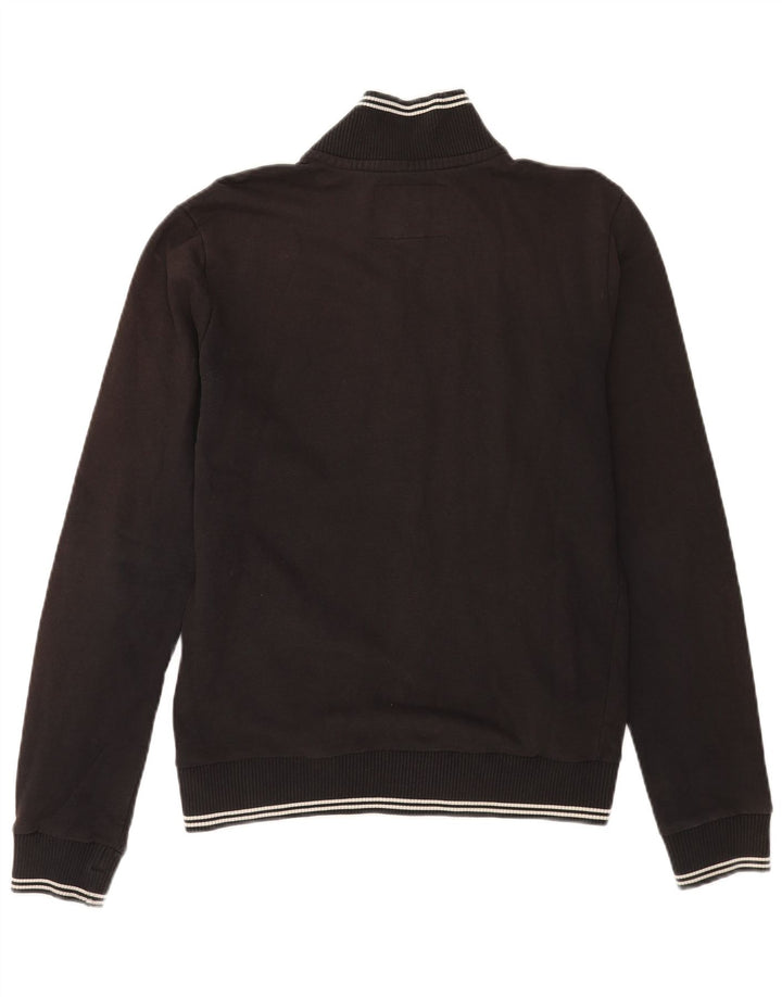 Woolrich Herren-Trainingsanzug-Top-Jacke aus mittelschwarzer Baumwolle